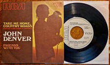 45 JOHN DENVER TAKE ME HOME COUNTRY ROADS - PROMO - JANNO 1971 RCA N 1653 - EX++