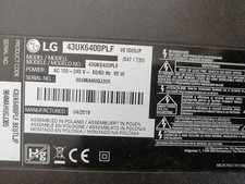 Retroilluminazione Barre Led TV Lg 43UK6400PFL Montata Su Pannello...