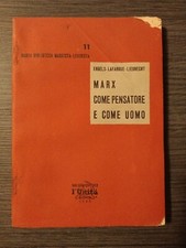 karl Marx Come Pensatore E