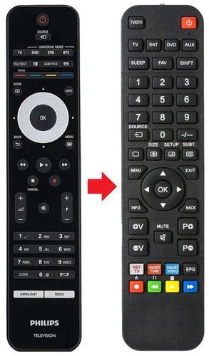 Telecomando adatto per - , philips