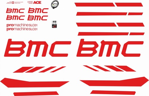 Adesivi telaio bmc promachine - telaio,