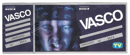 Vasco rossi biglietto del - rossi,