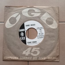 CHUBBY CHECKER-Peanut Vendor PROMO JUKE BOX  7” 45 giri  Italia 4 settembre 1963