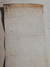 1586 MANOSCRITTO SU PERGAMENA