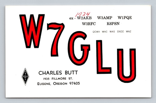 Ham radio qsl - ham, w7glu