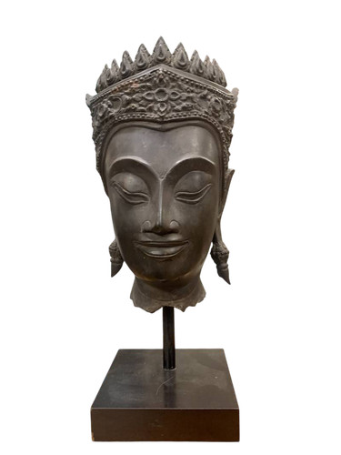 Testa buddha con - testa, in