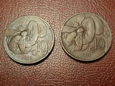 2 MONETE 10 CENTESIMI 1919 APE