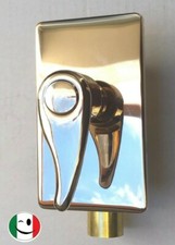 RUBINETTO PASSO RAPIDO AD INCASSO PER SCARICO WC DORATO - BAGNO ORO 24KT