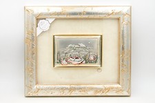 QUADRO  IN ARGENTO E VETRO ACCA  PAESAGGIO