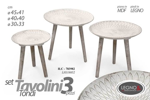 Set tavolini tavolo piedi - tavolini,