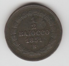 PIO IX STATO PONTIFICIO MEZZO