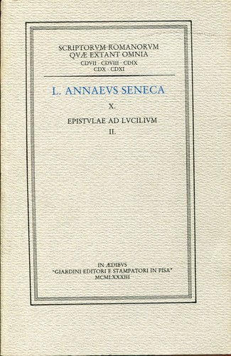 Seneca epistulae lucilium - epistulae,