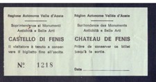 Biglietto Ingresso Aosta