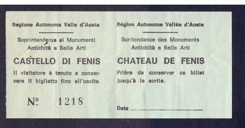 Biglietto ingresso aosta - biglietto,