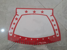 Mudflap vespa red metalplast