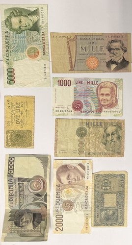 Lotto banconote banca - 8,