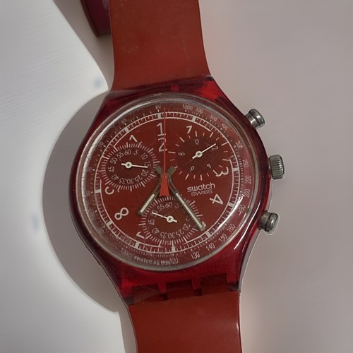 Swatch cronografo rosso - cronografo,