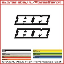 Kit 2 Adhésifs Hm Moto Honda Crf mm.100x28 - Stickers Autocollants