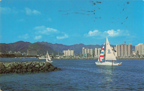 Cartolina catamarani vela - cartolina,