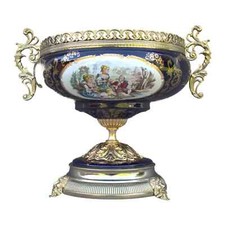 Antico centrotavola porcellana