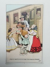 CARTOLINA PUBBLICITARIA SINGER