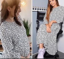 Abito Zara bianco con pois