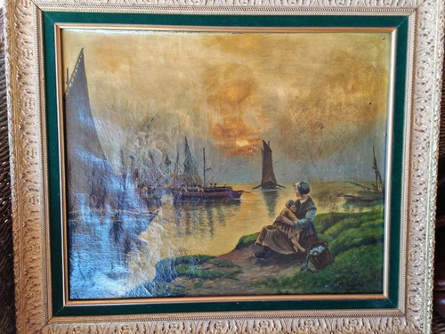 Dipinto olio marina al - ,