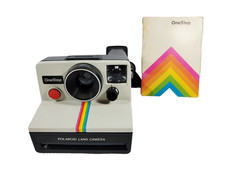 Polaroid OneStep SX-70 fotocamera pellicola istantanea bianco/arcobaleno