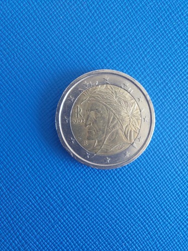 Moneta due euro dante - due,