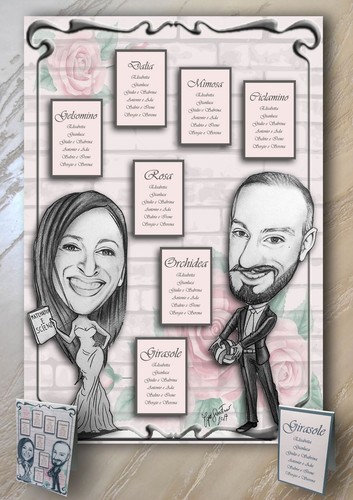 Tableau mariage tema - tableau,