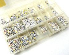 Misti Perline Lettere Alfabeto per Braccialetti Fai da Te Fatto a Mano + Scatola