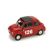 FIAT 595 ABARTH N.126 1st PREMIO CAMPAGNANO VALLELUNGA 1965 R.PINTO 1:43 Brumm A