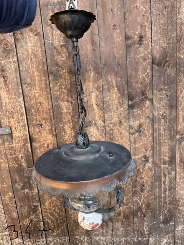 Lampadario vintage rustico - lampadario,