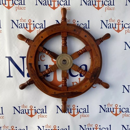 Volante nave legno - , 18"