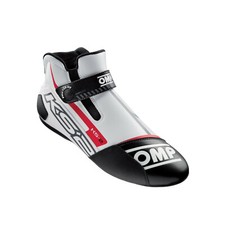 STIVALETTI SCARPE KART BIANCO NERO MICROFIBRA OMP RACING IC/825 KS-2 SHOES