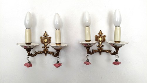 Paire appliques romantiques - d'appliques,