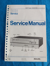 PHILIPS 22AH186 Hi-fi Tuner Ricevitore Radio SERVICE MANUAL ORIGINALE Schemario
