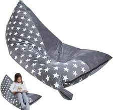 Copertura Pouf Porta Giocattoli Peluche per Bambini, Pouf Portaoggetti per Anima