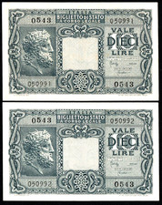  N 2  BANCONOTE CONSECUTIVE