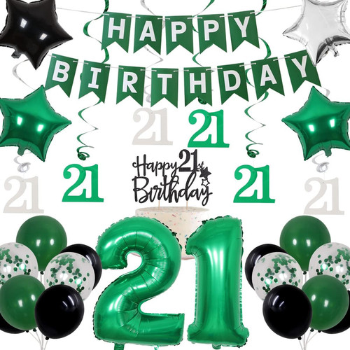 21pz decorazioni compleanno - 21pz,