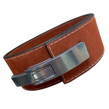 Pioneer Cinghia Leva Powerlifting - Spessore 13mm Larghezza 4" - Scamosciato Ruggine - XL