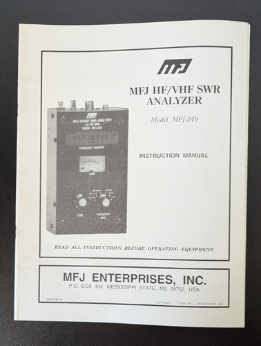 Mfj 249 vhf - hf/vhf, swr