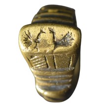 Anello con sigillo in bronzo stile antico romano fatto a mano da combattiment...