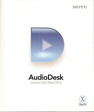 AUDIODESK version 2 for MAC OS X - Motu - X MacOS