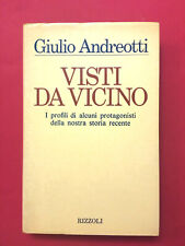 Visti da vicino-di Giulio Andreotti-libro Rizzoli 1983