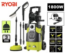 IDROPULITRICE CON ACCESSORI 1800 WATT 130 BAR 380 Lt-h "RYOBI" IDRO PULITRICE