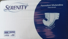 120 Pannoloni a Mutandina Serenity super Taglia L 4 Confezione Da 30 Pz