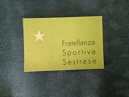 Tessera calcio fratellanza - calcio,