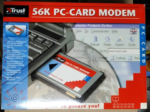 Pcmcia modem trust 56k - pcmcia,