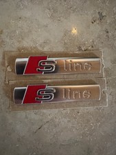 Emblema Audi 2 pezzi S-line